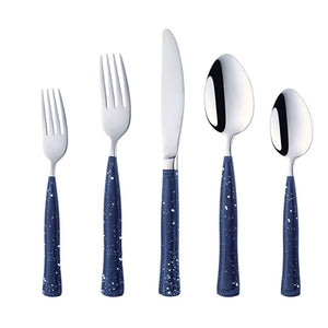 Buyer Star Stainless Steel Cutlery With Spot Handle Flatware Set