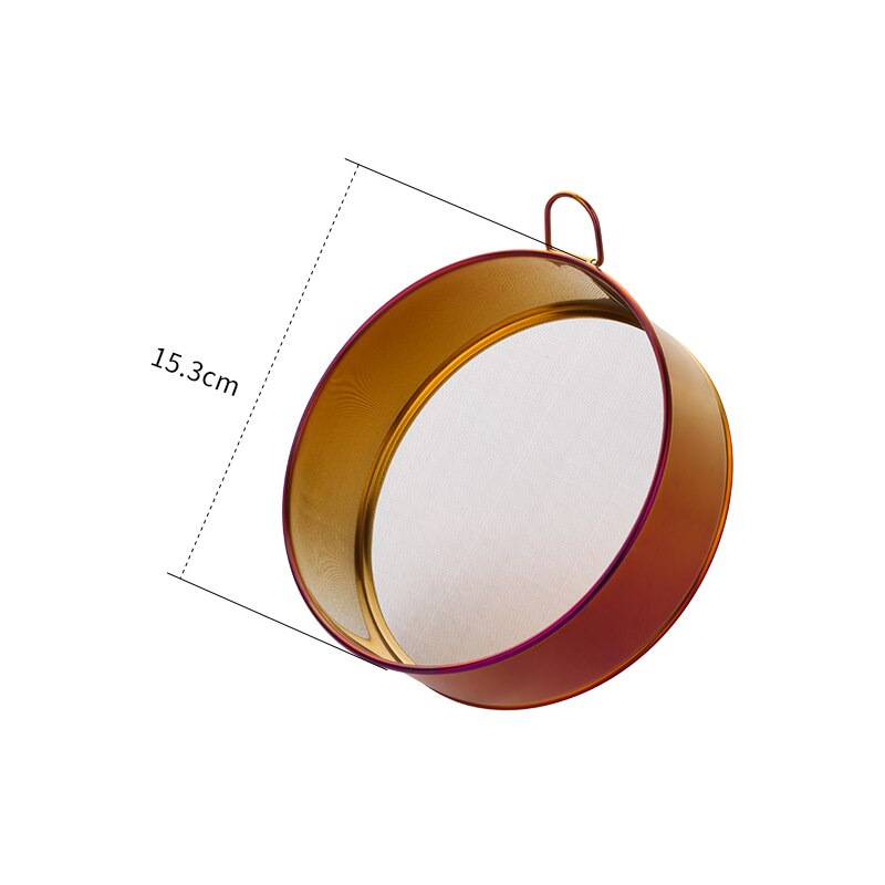 Baking Pastry Tools Hand Crank Baking Tools Stainless Steel Flour Sifter Round Powder Sieve Cakes Pastry Tools