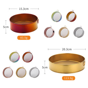 Baking Pastry Tools Hand Crank Baking Tools Stainless Steel Flour Sifter Round Powder Sieve Cakes Pastry Tools