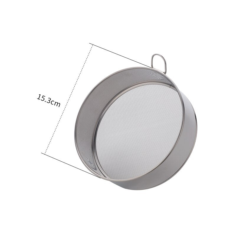 Baking Pastry Tools Hand Crank Baking Tools Stainless Steel Flour Sifter Round Powder Sieve Cakes Pastry Tools