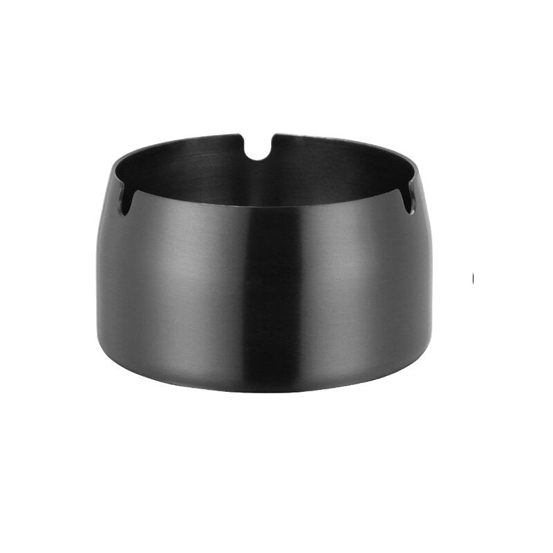 Ashtray Portable Stainless Steel Round Ashtray Anti-rusting Table-top Accessory