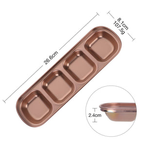New Stainless Steel Korean Salad Sauce Dishes Food Dipping Bowls Seasoning Tray Separate Vinegar Snack Plates Kitchen
