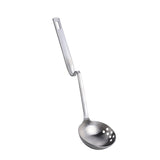 1Pc Stainless Steel Soup Spoon Colander  V-Shape Spoon Strainer Kitchen Utensil Skimmer 8 Colors