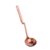 1Pc Stainless Steel Soup Spoon Colander  V-Shape Spoon Strainer Kitchen Utensil Skimmer 8 Colors