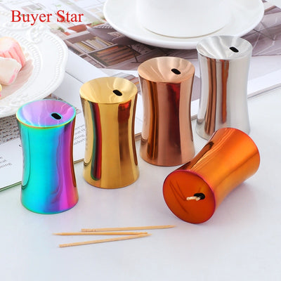 Buyerstar Stainless Steel Toothpick Box Home Kitchen Accessories