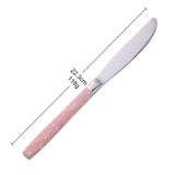 Buyer Star Wholesale Stainless Steel Pink Cutlery Set Western Modern Design Tableware