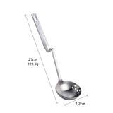 1Pc Stainless Steel Soup Spoon Colander  V-Shape Spoon Strainer Kitchen Utensil Skimmer 8 Colors