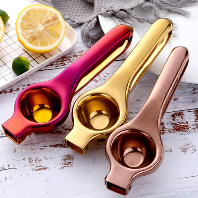 Buyerstar Lemon Squeezer Stainless Steel Fruit Juice Reamers Fast Handle Press Multifunctional Tool