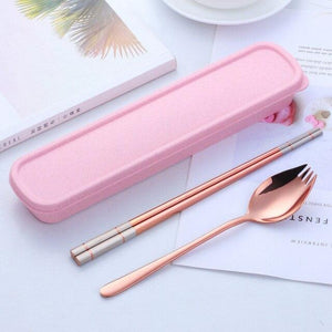 Buyer star tableware Spoon +Chopsticks With Portable Box