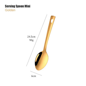 12PCS Stainless Steel Kitchen Utensils Soup Ladle Colander Spoon Shovel Spatula Meat Fork Non-stick Cooking Tool Kitchenware Set