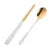 Korean Reusable Dinnerware Set Stainless Steel Tableware Set Golden Metal
