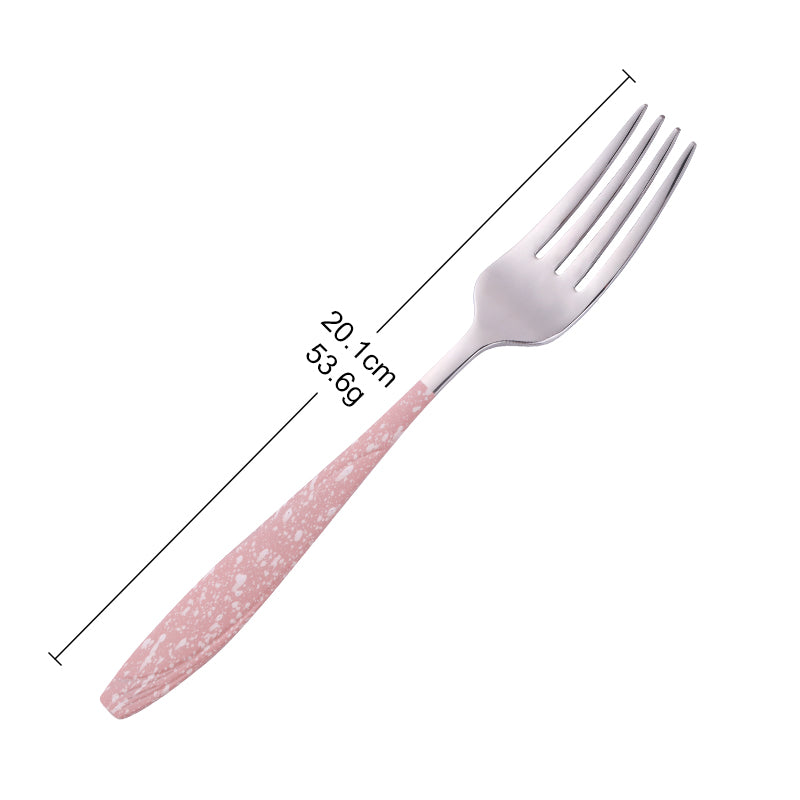 Buyer Star Wholesale Stainless Steel Pink Cutlery Set Western Modern Design Tableware