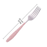 Buyer Star Wholesale Stainless Steel Pink Cutlery Set Western Modern Design Tableware