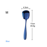 Cutlery Spoon Mirror Polishing Blue Color Accept Customized