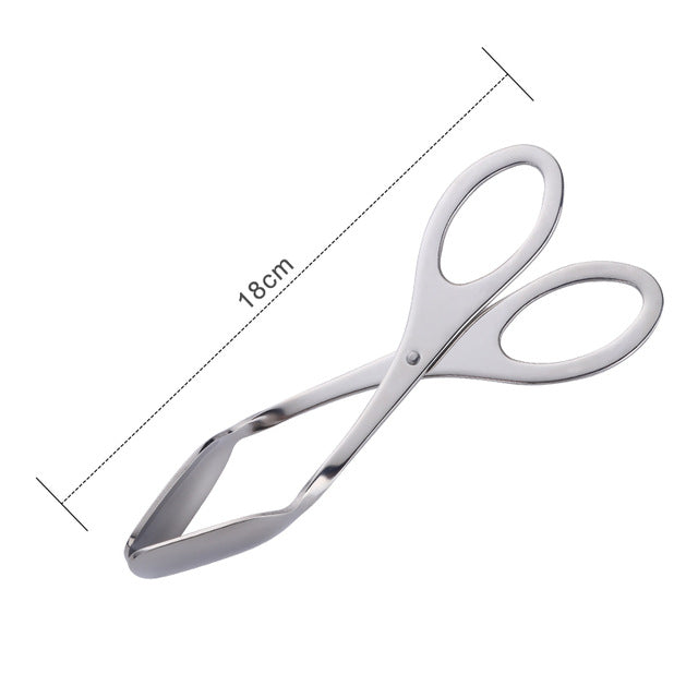 Buyer Star Kitchen Tongs Stainless Steel Food Tongs Golden Bread Clamp Salad Clip