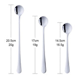 1PC Flowers Design Gold Spoon Long Handle Stainless Steel Dessert Tea Coffee Mixing Spoon Honey Teaspoons Drink Cafe Tableware