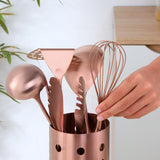 Buyerstar Luxury stainless steel kitchenware sets Soup Ladle Colander Egg Stirrer Cooking Tool Set