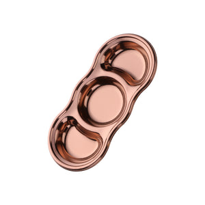 New Stainless Steel Korean Salad Sauce Dishes Food Dipping Bowls Seasoning Tray Separate Vinegar Snack Plates Kitchen