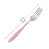 Buyer Star Wholesale Stainless Steel Pink Cutlery Set Western Modern Design Tableware