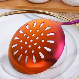 Buyerstar Long Handle Cooking Tools Spoon Shovel Round Handle With Holder Kitchen Tools