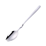 3 in 1 Sporks Dessert Fork Spoon Stainless Steel Curved Handle Dessert Kitchen Tableware Tools