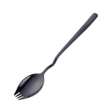 3 in 1 Sporks Dessert Fork Spoon Stainless Steel Curved Handle Dessert Kitchen Tableware Tools