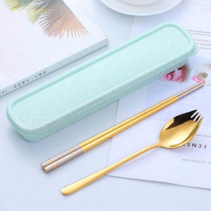 Buyer star tableware Spoon +Chopsticks With Portable Box