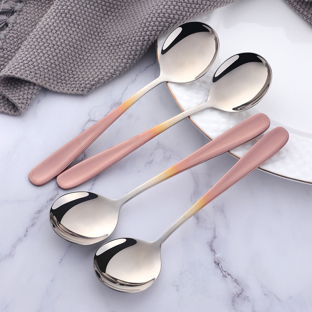 Buyer Star Bulk Sell Cheap Flatware Set Mirror Polish Customized Color Kitchen Tools
