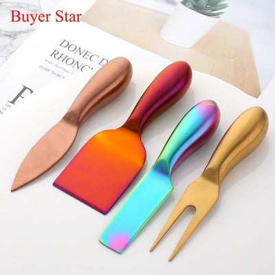 Buyerstar Accessories Set Cheese Knives Cheese Slicer Cutter Butter Spatula Cheese Tool Set