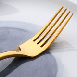 Wholesale Manufacturing Cheap Price Cutlery Sets Gold Color Mirror Polished