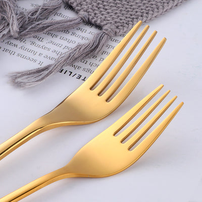 Buyer Star Manufacturing Cutlery Set Gold Tableware mirror polished for Restaurant