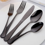 304 Stainless Steel Mirror Polish Tableware Sets Colorful Flatware