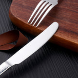 Buyer Star Wholesale Tableware Silver Set Cutlery Mirror Polish Spoon Fork Knife Kitchenware