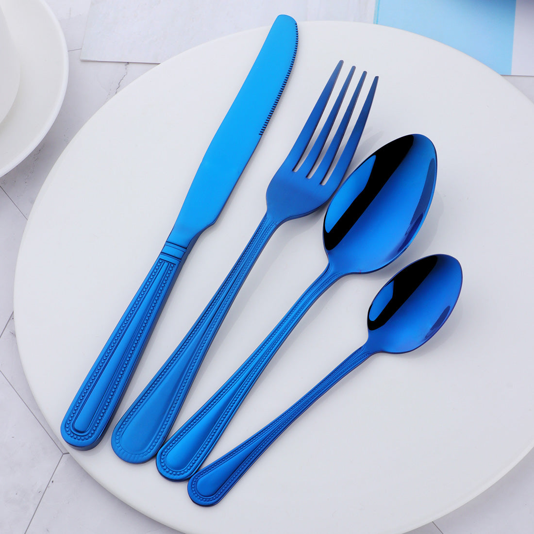 Buyer star Stainless Steel Flatware Set Kitchen Utensil Set Service for Home and Restaurant