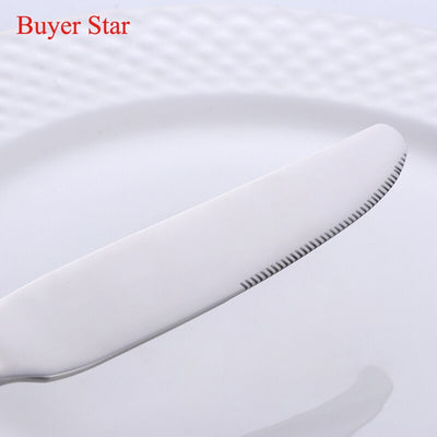 5 Pcs/Set 304 Stainless Steel Flatware Set Knife Fork Spoon High Grad