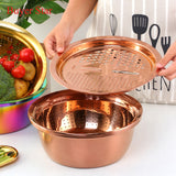 5 in 1 Stainless Steel Drain Pot Food Chopper Vegetable Cutter Peeler Kitchen Accessories