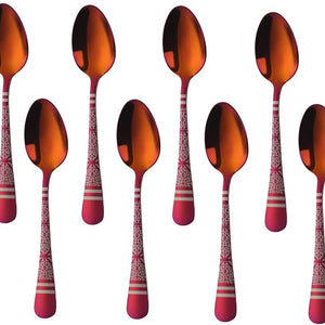 Buyer Star Espresso Spoons Set of 8,Cute Small Coffee Spoons, Stainless Steel Demitasse Spoons for Tea, Dessert Appetizer Mini Coffee Spoon Stainless Steel Teaspoons, 5.5-inch (Black)