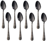 Buyer Star Espresso Spoons Set of 8,Cute Small Coffee Spoons, Stainless Steel Demitasse Spoons for Tea, Dessert Appetizer Mini Coffee Spoon Stainless Steel Teaspoons, 5.5-inch (Black)