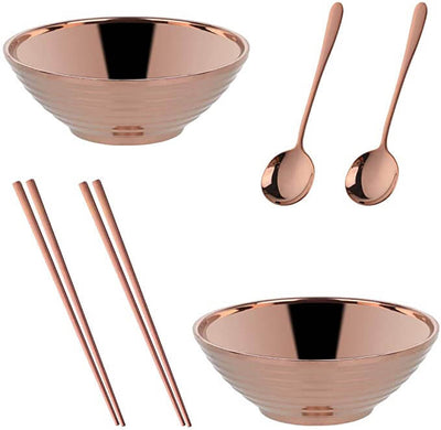 Buyerstar Stainless Steel Round Noodle Food Bowl Tableware for Hot Pot