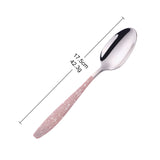 Buyer Star Wholesale Stainless Steel Pink Cutlery Set Western Modern Design Tableware