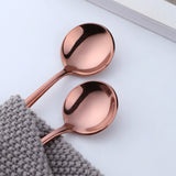 Manufacturer Cheap Price Stainless Steel Rose Gold Flatware Kitchen Party Tableware Set