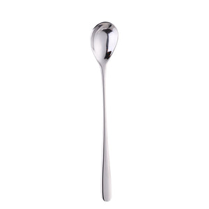 Short Handle Stainless Steel Ice Spoon Colorful Cold Drink Fruit Mixing Spoons Coffee Ice Cream
