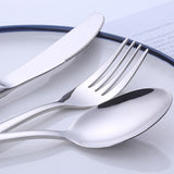 5pcs/Set Silverware Sets Stainless Steel Forks Knives Spoons Cutlery Sets