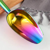 Buyerstar Stainless Steel Ice Scoop and Ice Tongs Set of 3 Rainbow