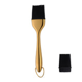 Silicone Oil Brush Cooking Brush Stainless Steel Handle BBQ Grill Basting Brush Pastry Baking Brush Kitchen Accessories