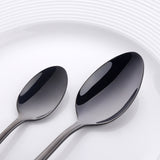 Factory Wholesale Best Price Dinnerware Black Cutlery Mirror Polished