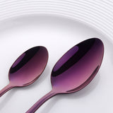 Buyer Star 304 Stainless Steel Purple Color Tableware Sets for Wedding Restaurant Party