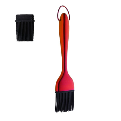 Silicone Oil Brush Cooking Brush Stainless Steel Handle BBQ Grill Basting Brush Pastry Baking Brush Kitchen Accessories