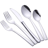 Buyerstar Luxury Blue Western Dinnerware Set Restaurant Cutlery Knife Fork spoon Set