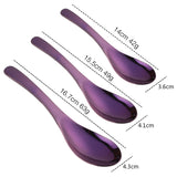 Buyer Star Bulk Sale Tableware Spoon Purple Color Cutlery Sets